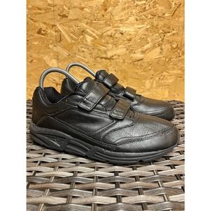 Brooks Addiction Black Leather Walking Shoes Mens Size 10 Extra Wide